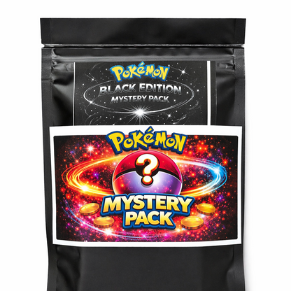 Pokémon Mystery Pack Black Edition – 25 Karten inkl.2x Reverse Holo+ 1xHolo oder besser garantiert