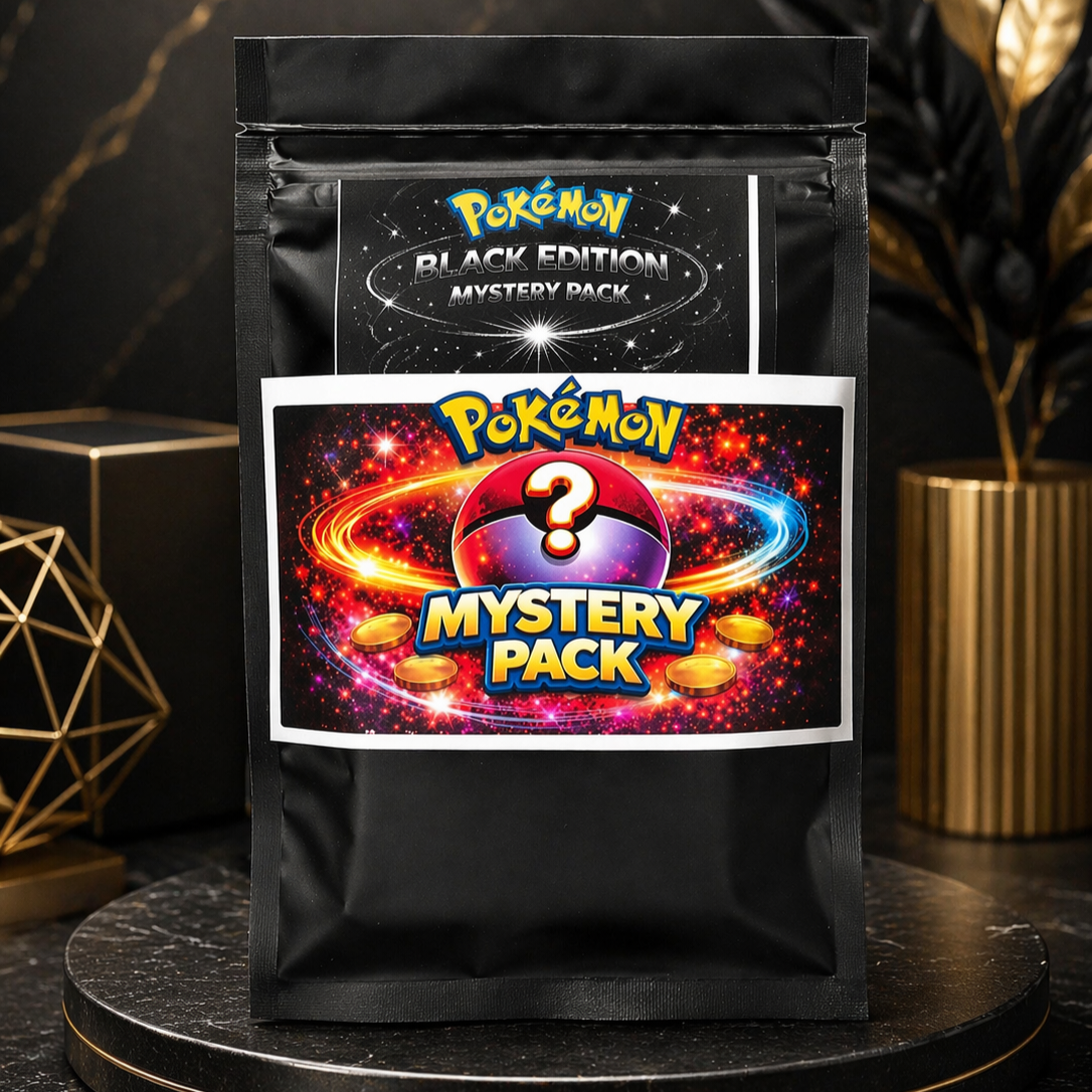 Pokémon Mystery Pack Black Edition – 25 Karten inkl.2x Reverse Holo+ 1xHolo oder besser garantiert